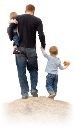 paternity - father and kids